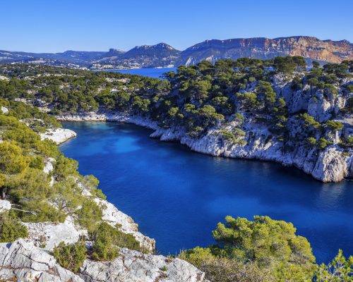 Calanques of Port Pin in Cassis in France near Marseille
