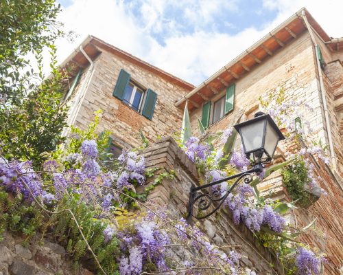 beautiful glimpse of a typical Italian village